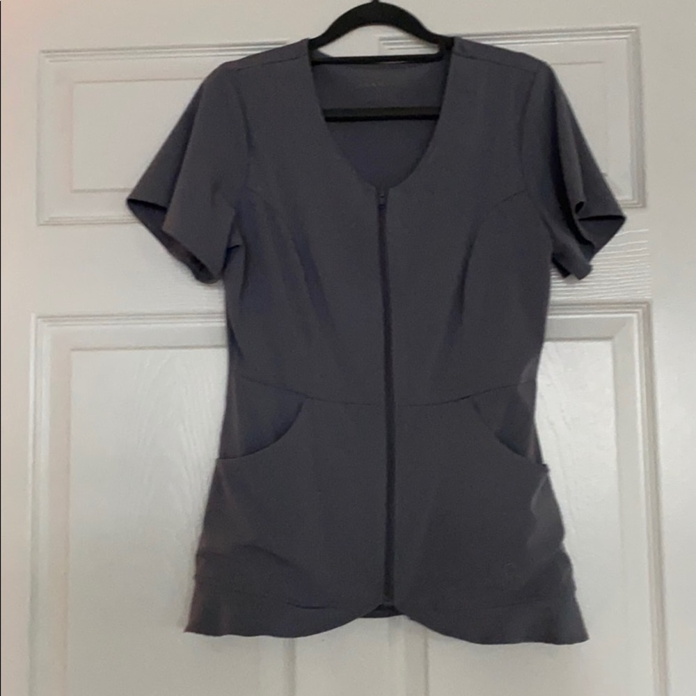 Jaanuu Ruffle Scrub Top